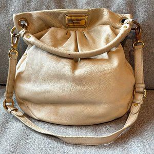 Marc by Marc Jacobs Leather Satchel | Cream w/ Gold Hardware | Detachable Strap